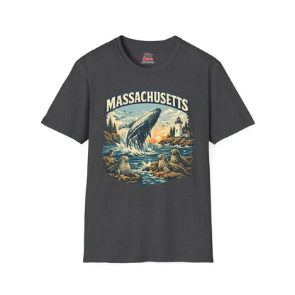 Massachusetts Wildlife Unisex Softstyle T Shirt State Pride Graphic Tee Collections FS03