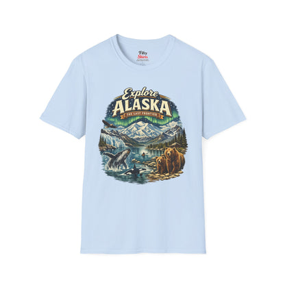 Explore Alaska Unisex Softstyle T Shirt State Pride Graphic Tee Collections FS03