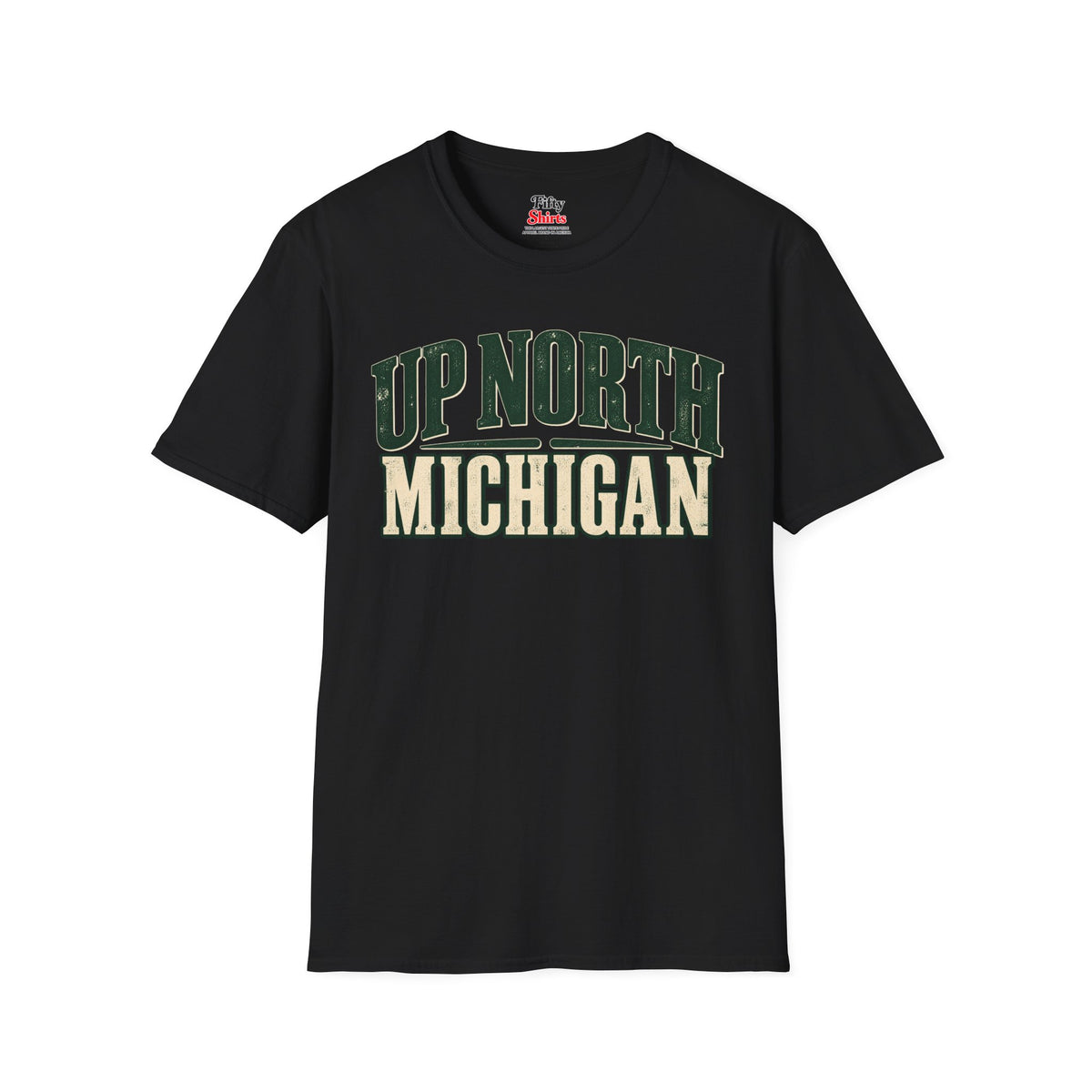 Up North Michigan Unisex Softstyle T Shirt State Name Graphic Tee