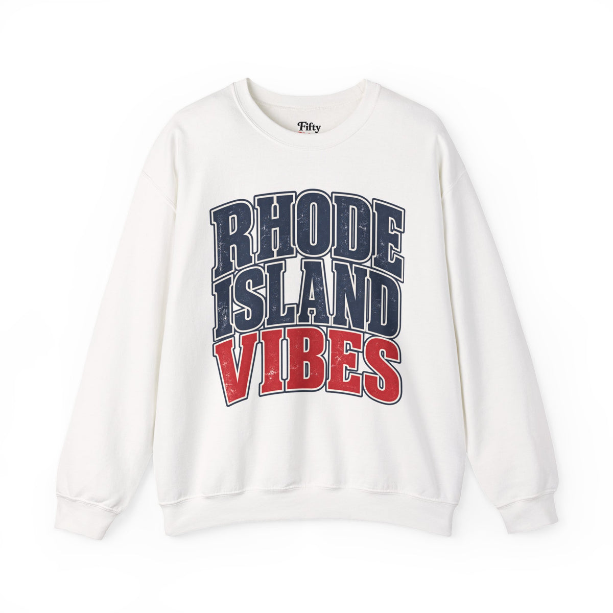 Rhode Island Vibes Unisex Crewneck Sweatshirt State Name Graphic