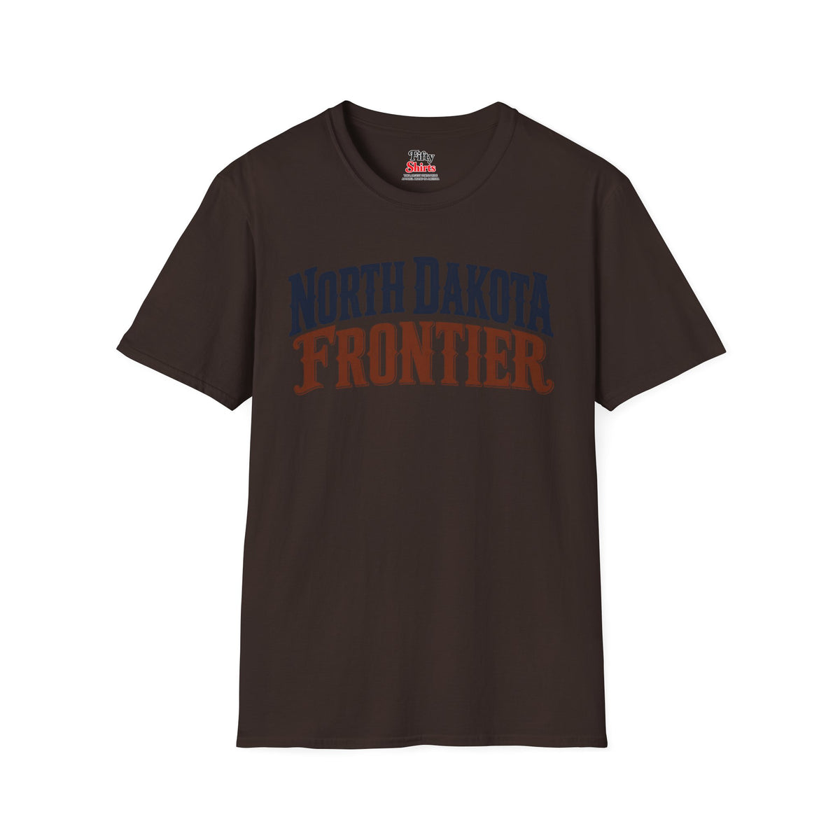 North Dakota Frontier Unisex Softstyle T Shirt State Name Graphic Tee