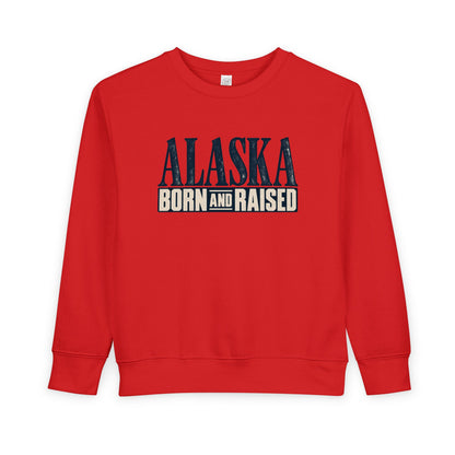 Alaska Born and Raised Premium Heritage Unisex Toddler Sweatshirt