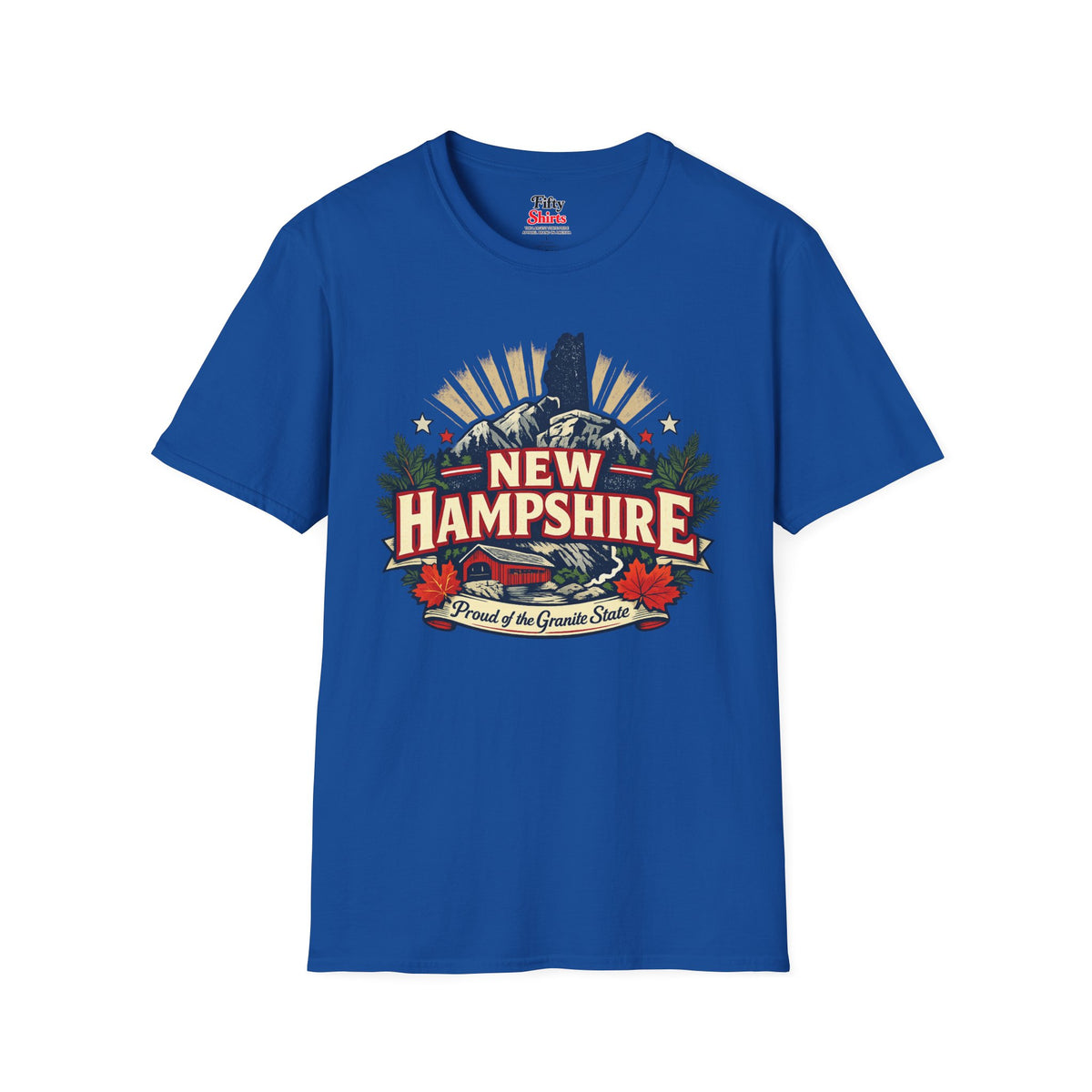 New Hampshire State Pride Unisex Softstyle T Shirt State Pride Graphic Tee Collections FS03