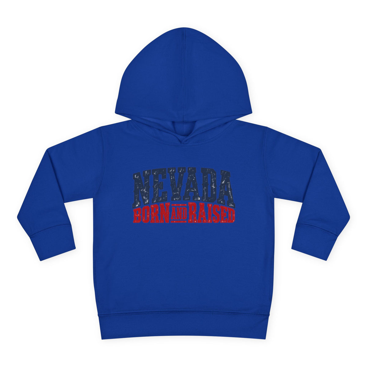 Nevada Born and Raised Rugged Western Unisex Toddler Pullover Fleece Hoodie