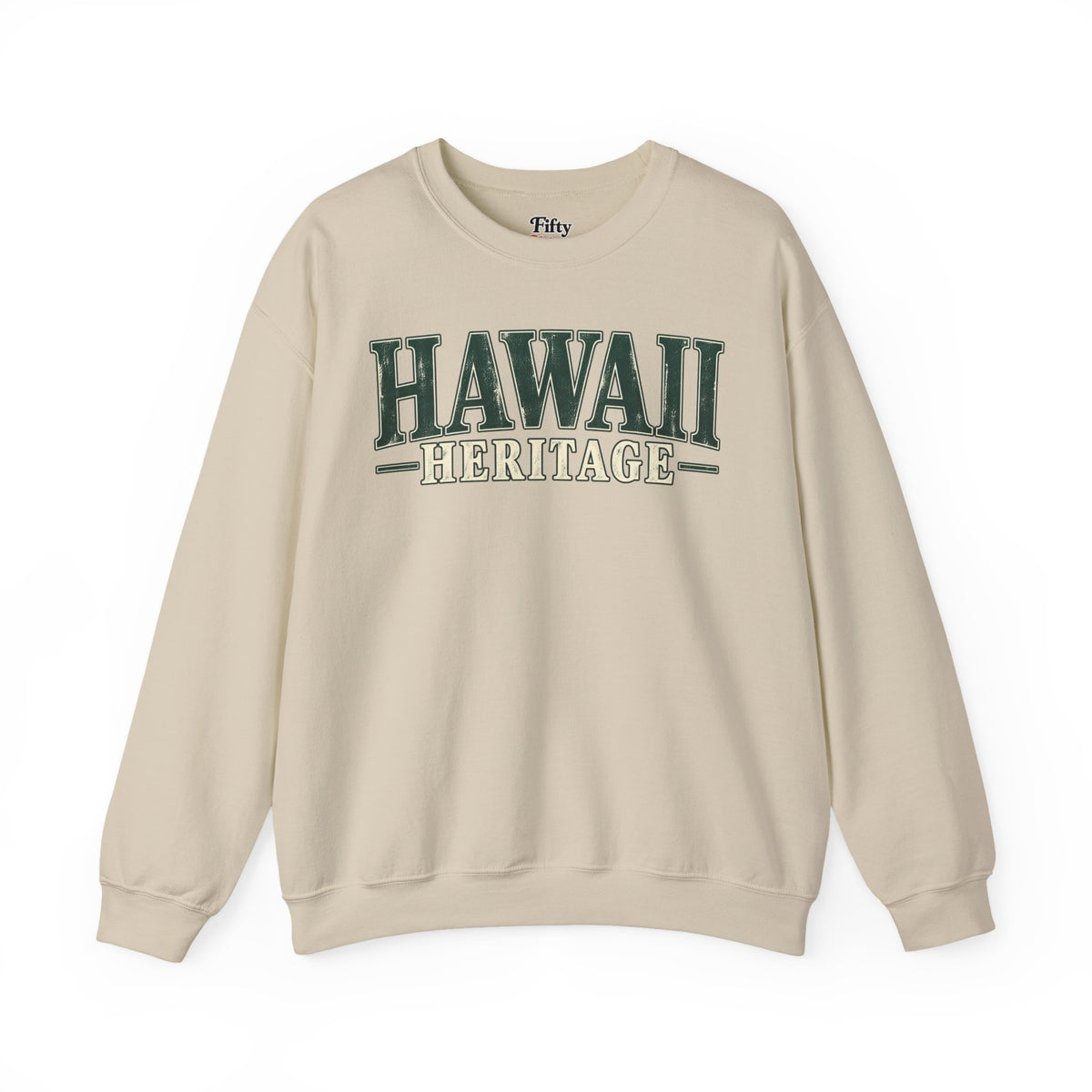 Hawaii Heritage Unisex Crewneck Sweatshirt State Name Graphic