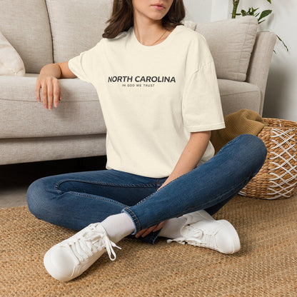 North Carolina All State In God We Trust Front Design Unisex Everyday Tee