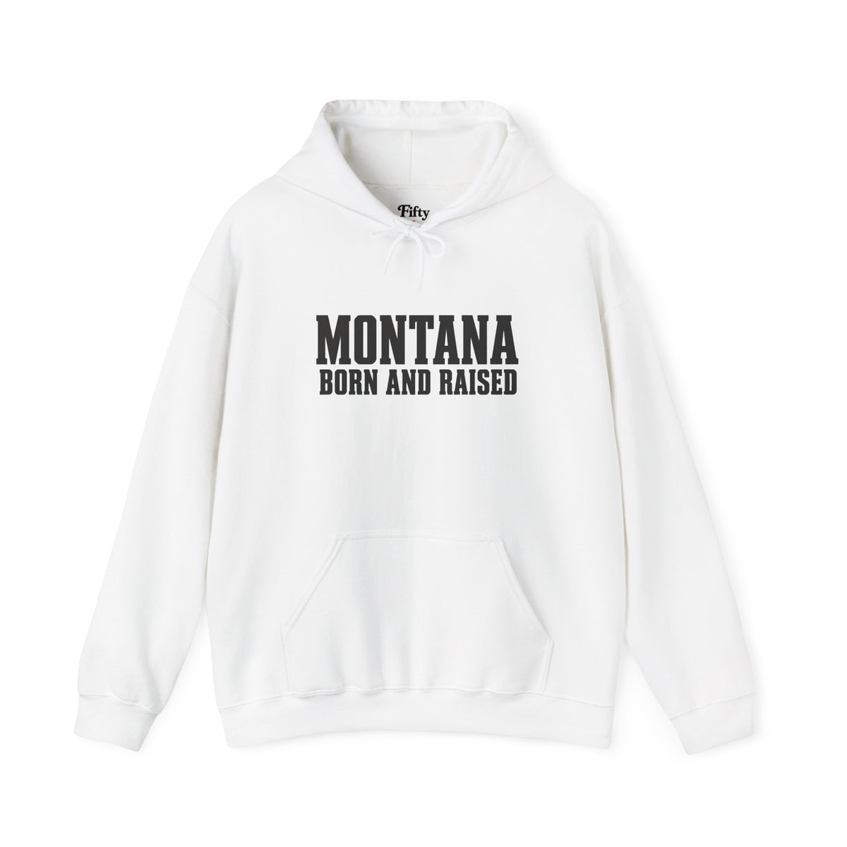Montana Born and Raised Minimal Heritage Unisex Hoodie Graphic