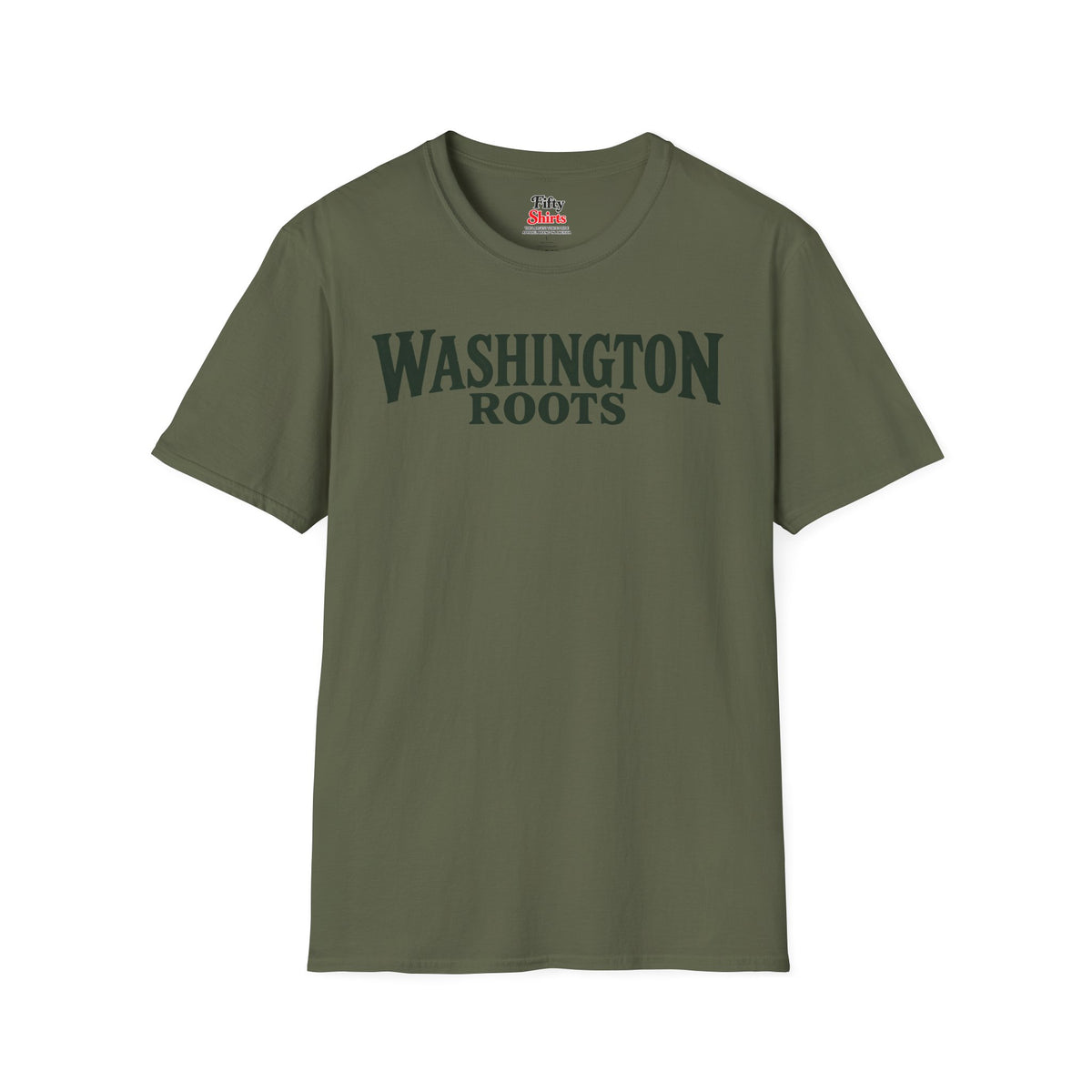 Washington Roots Unisex Softstyle T Shirt State Name Graphic Tee