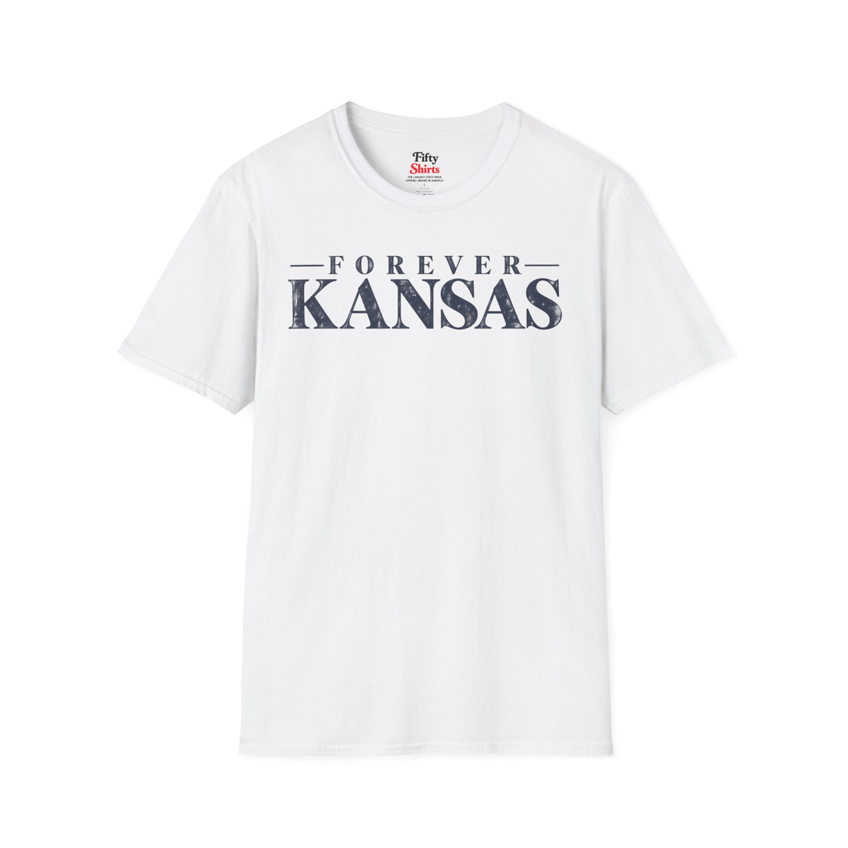 Forever Kansas Unisex Softstyle T Shirt State Name Graphic Tee