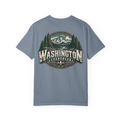Washington Evergreen Unisex Comfort Color 1717 Streetwear Graphic Tee