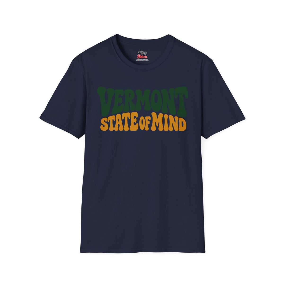 Vermont State Of Mind Unisex Softstyle T Shirt State Name Graphic Tee