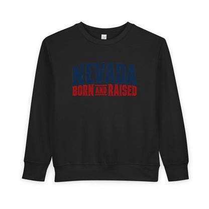 Nevada Born and Raised Modern Streetwear Unisex Toddler Sweatshirt