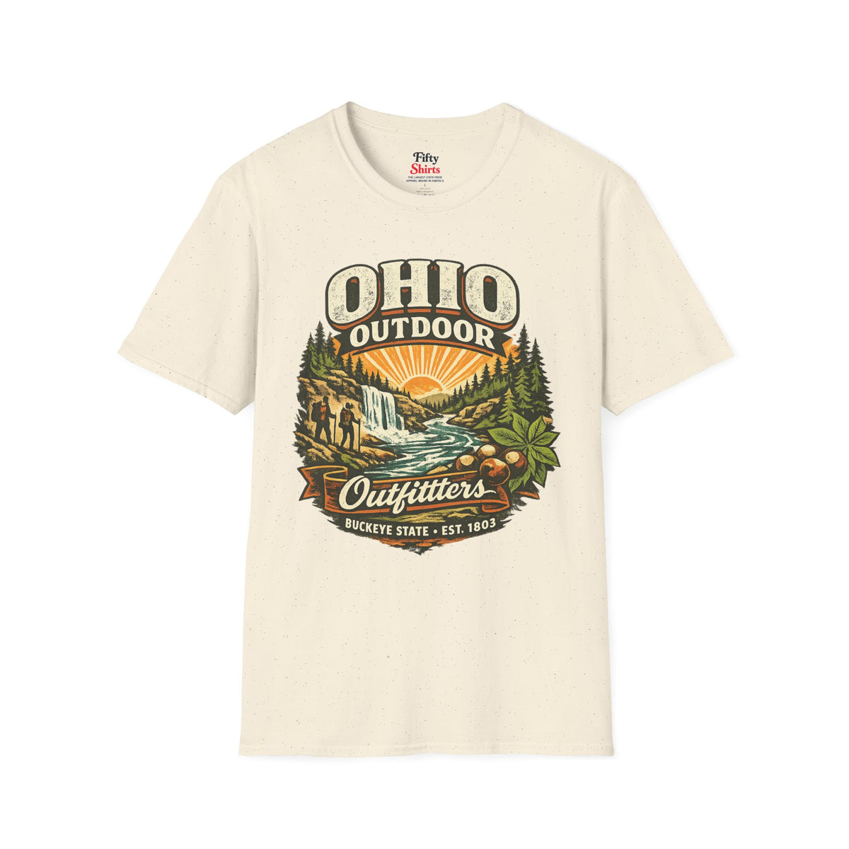 Ohio Outdoor Outfitters Unisex Softstyle T Shirt State Pride Graphic Tee Collections FS03