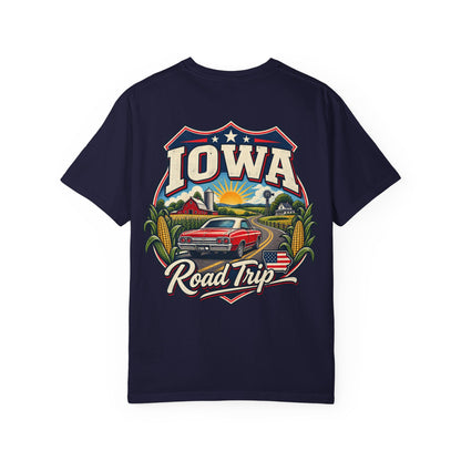 Iowa Road Trip Unisex Comfort Color 1717 Streetwear Graphic Tee