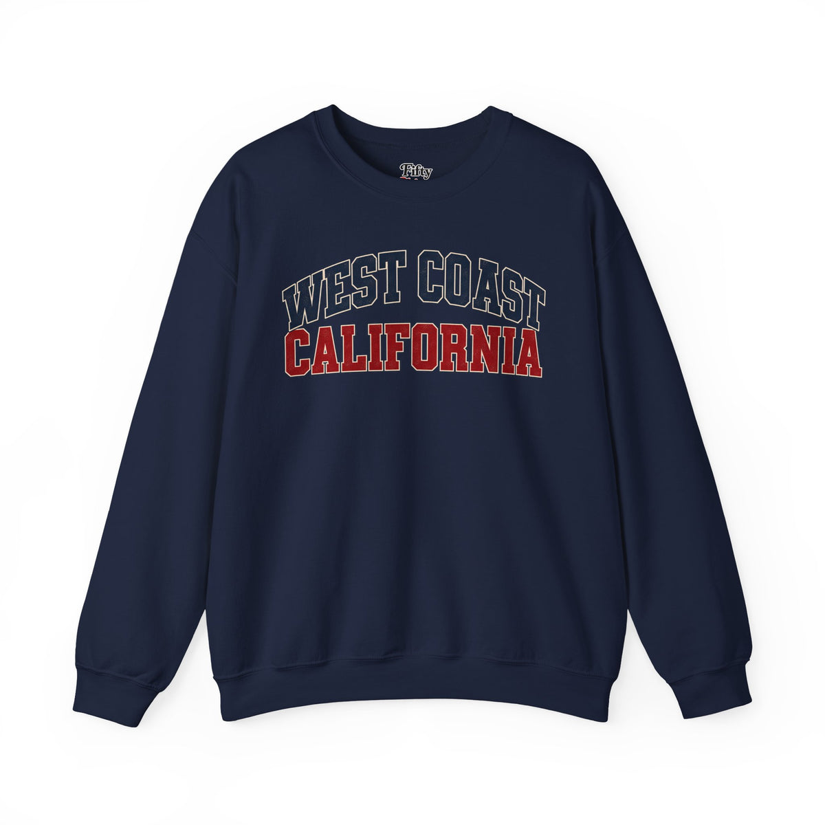West Coast California Unisex Crewneck Sweatshirt State Name Graphic