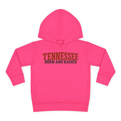 Tennessee Born and Raised Vintage Country Style Unisex Toddler Pullover Fleece Hoodie
