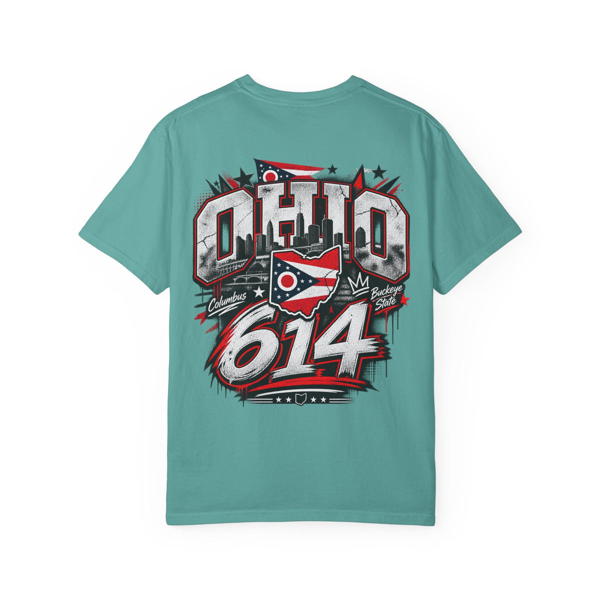 Ohio 614 Unisex Comfort Color 1717 Streetwear Graphic Tee