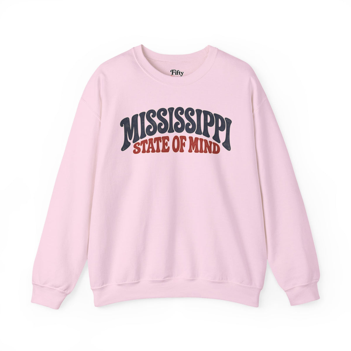 Mississippi State of Mind Unisex Crewneck Sweatshirt State Name Graphic