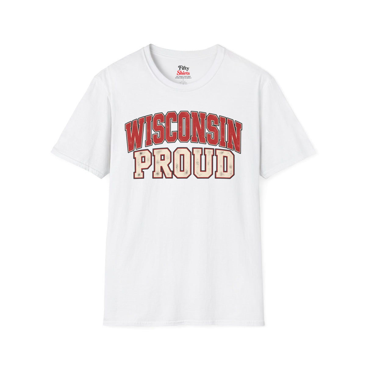 Wisconsin Proud Unisex Softstyle T Shirt State Name Graphic Tee