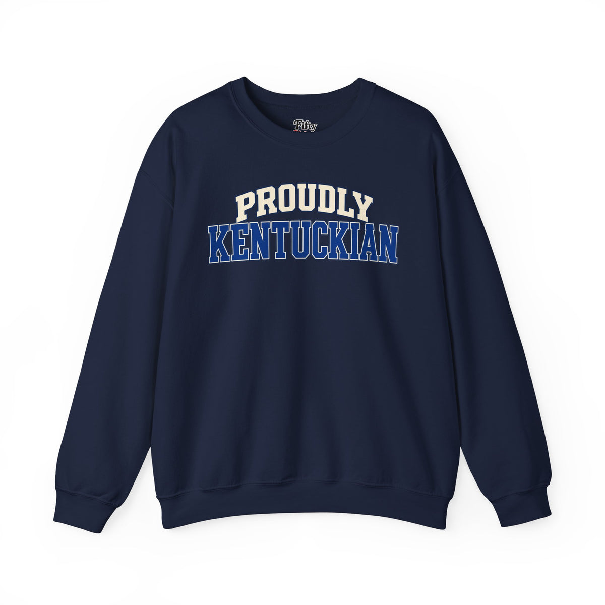 Proudly Kentuckian Kentucky Unisex Crewneck Sweatshirt State Name Graphic