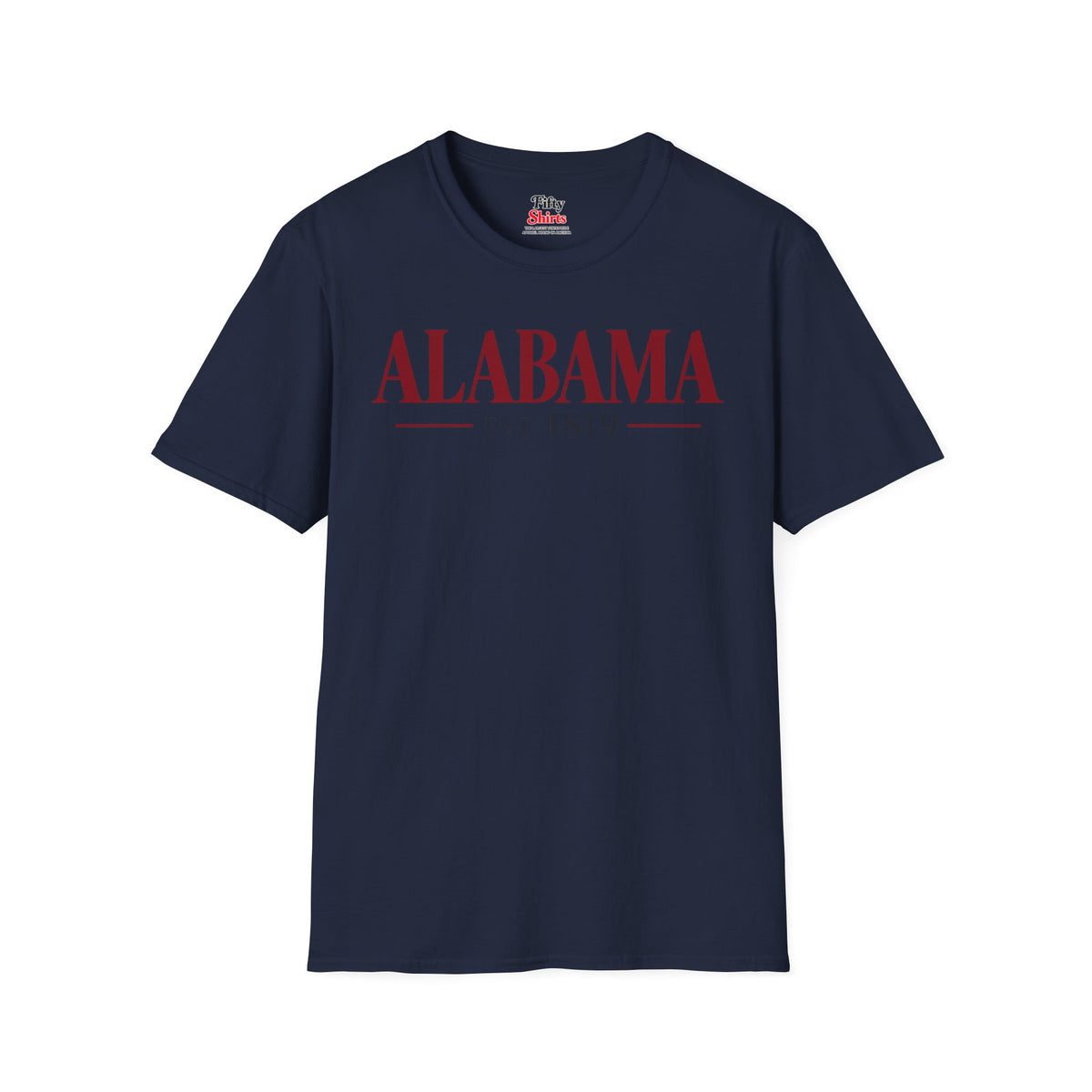 Alabama Est 1819 Unisex Softstyle T Shirt State Name Graphic Tee