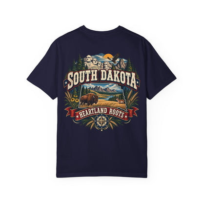 South Dakota Heartland Roots Unisex Comfort Color 1717 Streetwear Graphic Tee