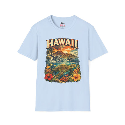 Hawaii Wildlife Unisex Softstyle T Shirt State Pride Graphic Tee Collections FS03