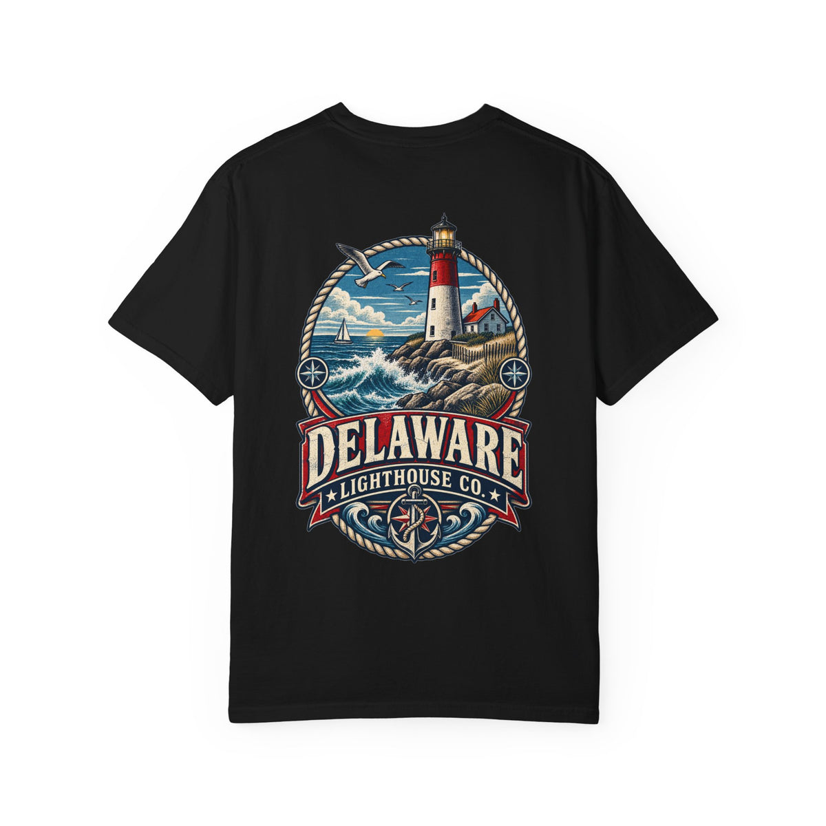 Delaware Lighthouse Co.  Unisex Comfort Color 1717 Streetwear Graphic Tee