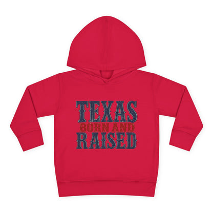 Texas Born and Raised Classic Heritage Unisex Toddler Pullover Fleece Hoodie