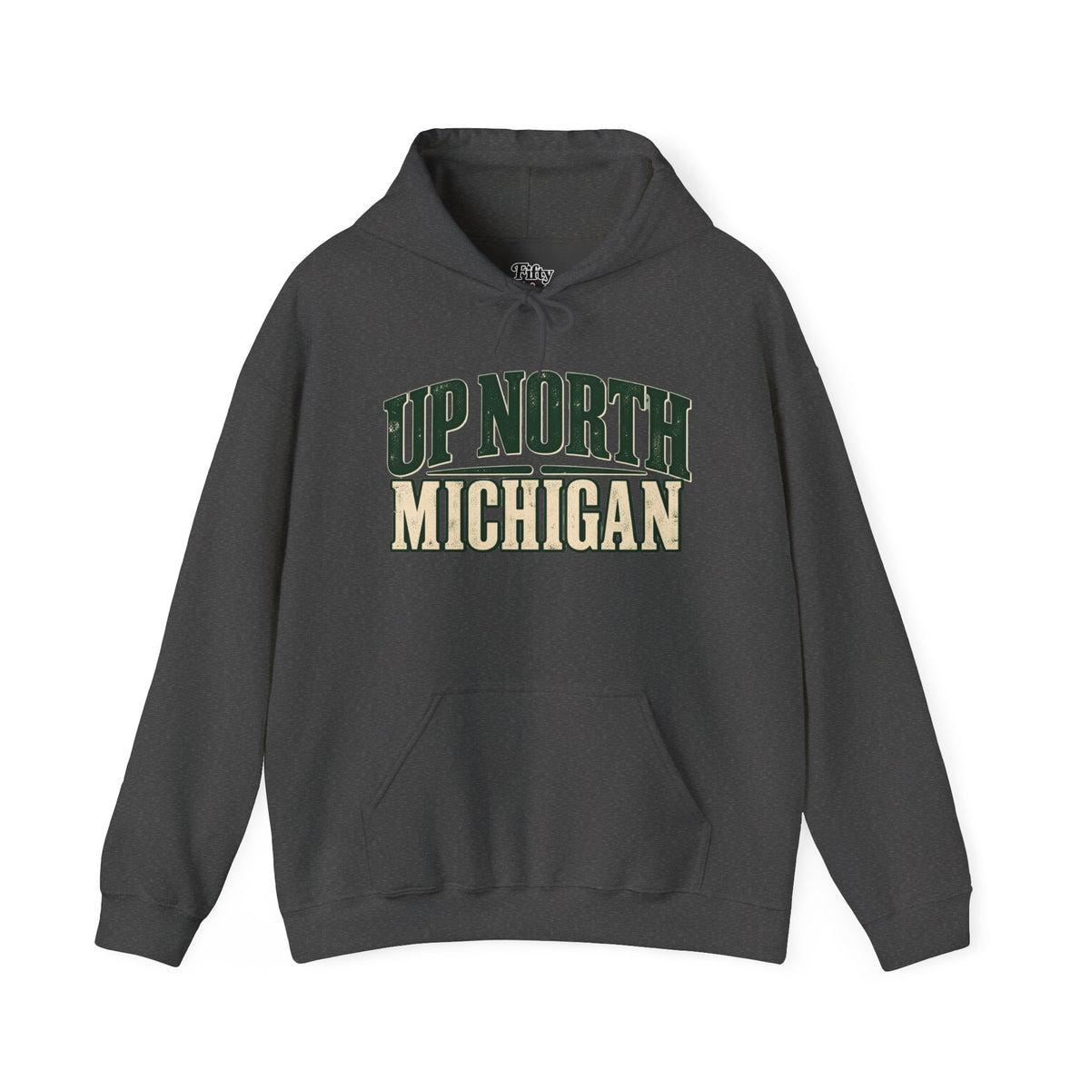 Up North Michigan Unisex Hoodie State Name Graphic