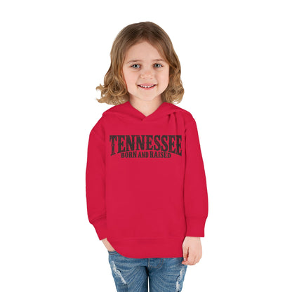 Tennessee Born and Raised Southern Heritage Unisex Toddler Pullover Fleece Hoodie