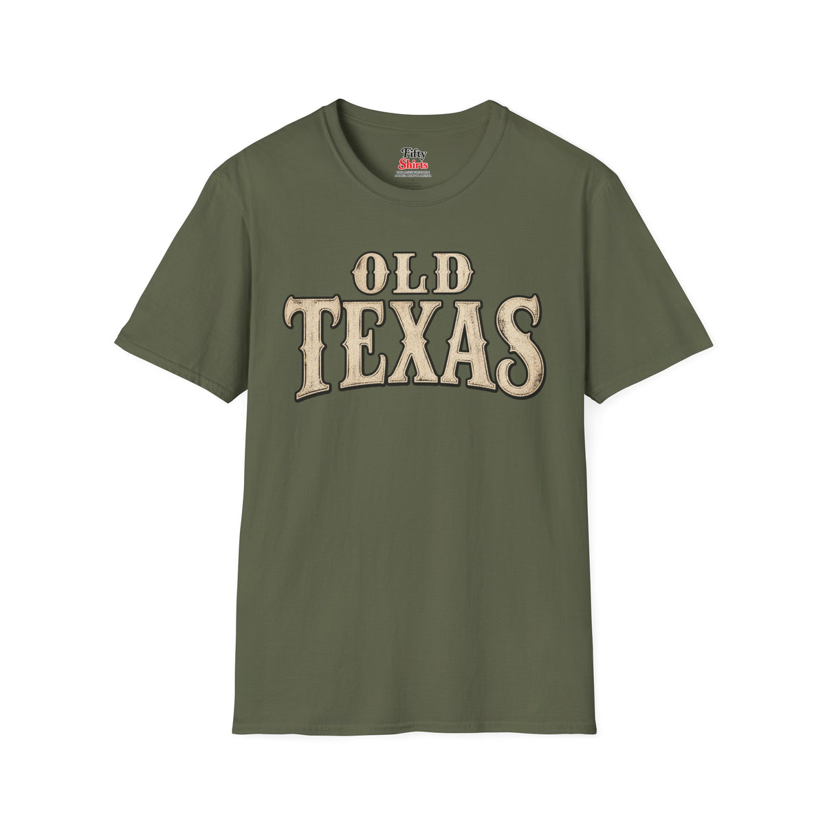 Old Texas Unisex Softstyle T Shirt State Name Graphic Tee