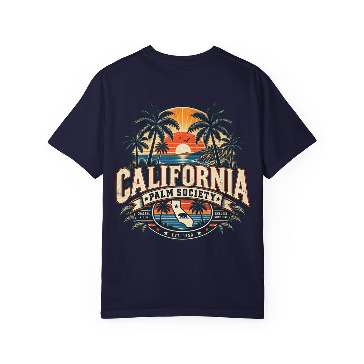 California Palm Society  Unisex Comfort Color 1717 Streetwear Graphic Tee