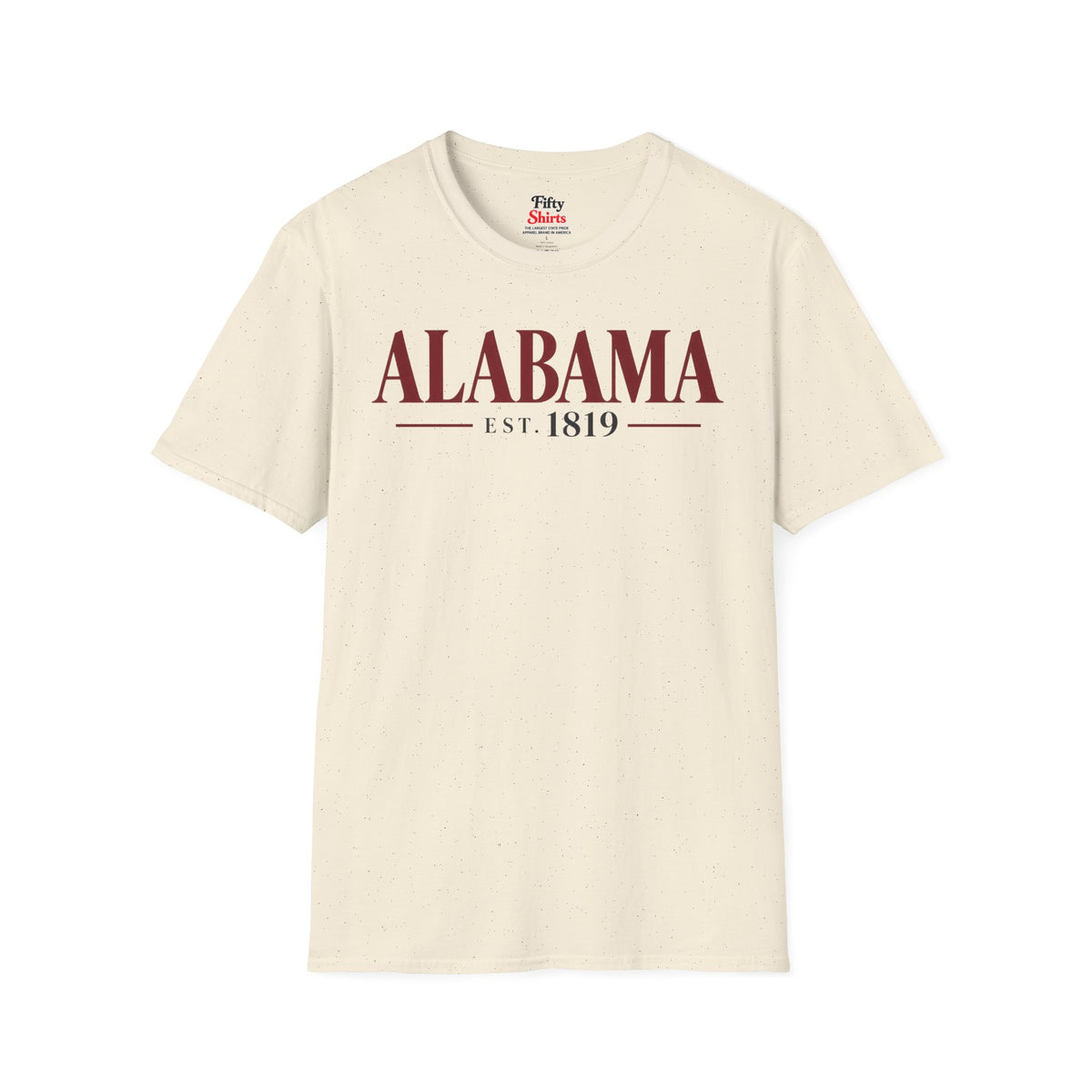 Alabama Est 1819 Unisex Softstyle T Shirt State Name Graphic Tee
