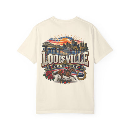Louisville Kentucky Unisex Comfort Color 1717 Streetwear Graphic Tee