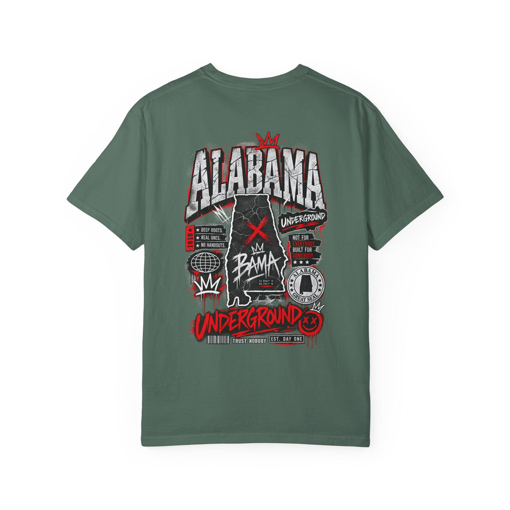 Alabama Underground Unisex Comfort Color 1717 Streetwear Graphic Tee