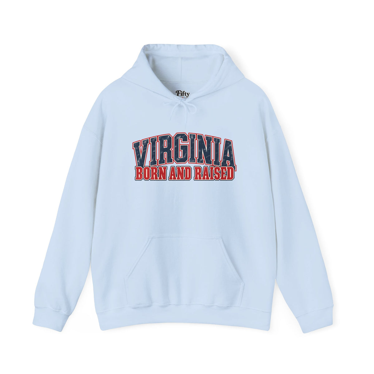 Virginia Born and Raised Vintage Americana Unisex Hoodie Graphic