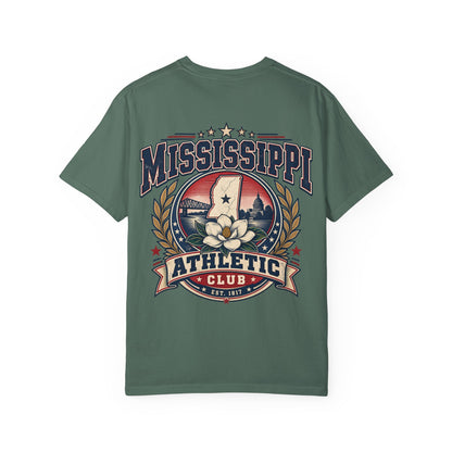 Mississippi Athletic Club Unisex Comfort Color 1717 Streetwear Graphic Tee
