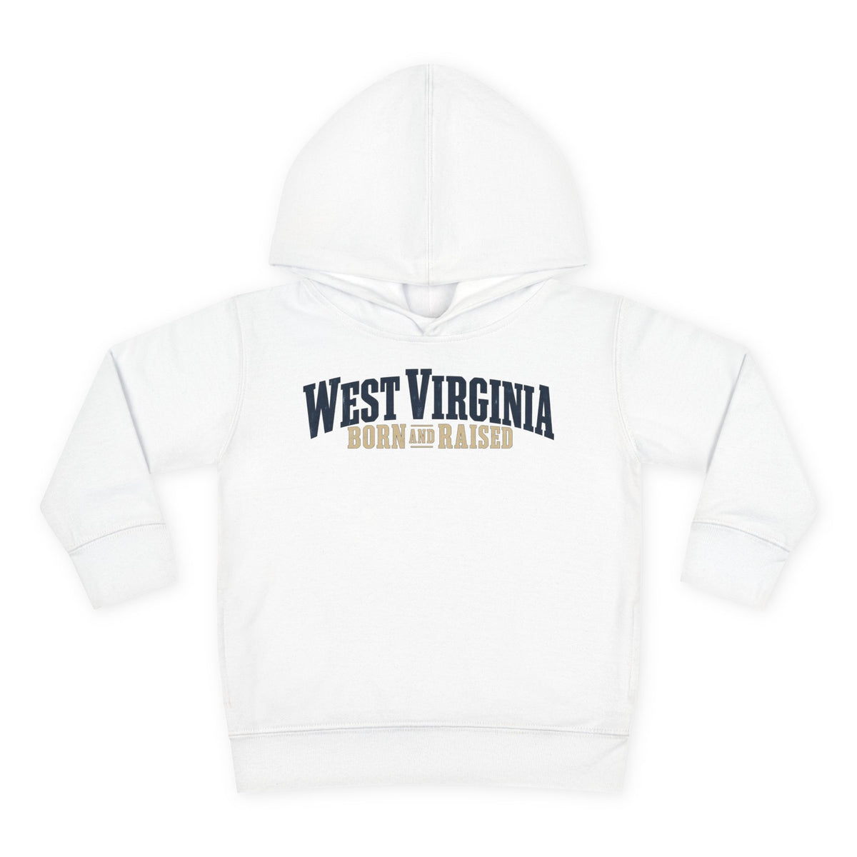 West Virginia Born and Raised Southern Heritage Unisex Toddler Pullover Fleece Hoodie
