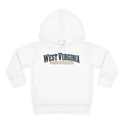 West Virginia Born and Raised Southern Heritage Unisex Toddler Pullover Fleece Hoodie
