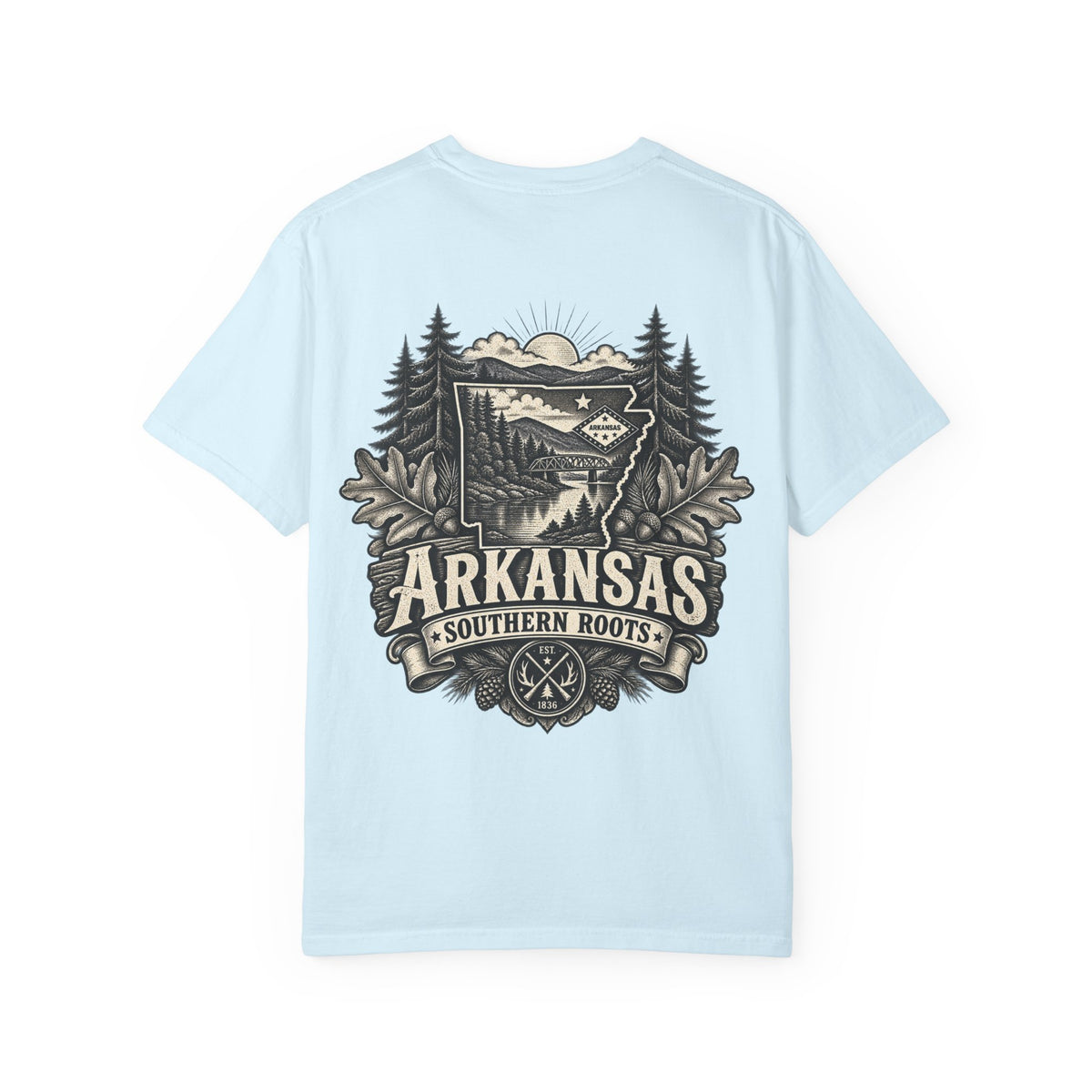 Arkansas Southern Roots Unisex Comfort Color 1717 Streetwear Graphic Tee