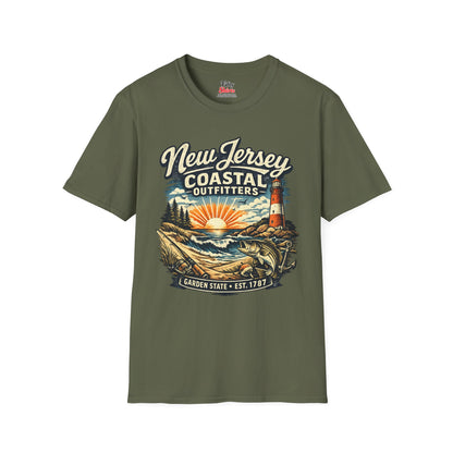 New Jersey Coastal Outfitters Unisex Softstyle T Shirt State Pride Graphic Tee Collections FS03
