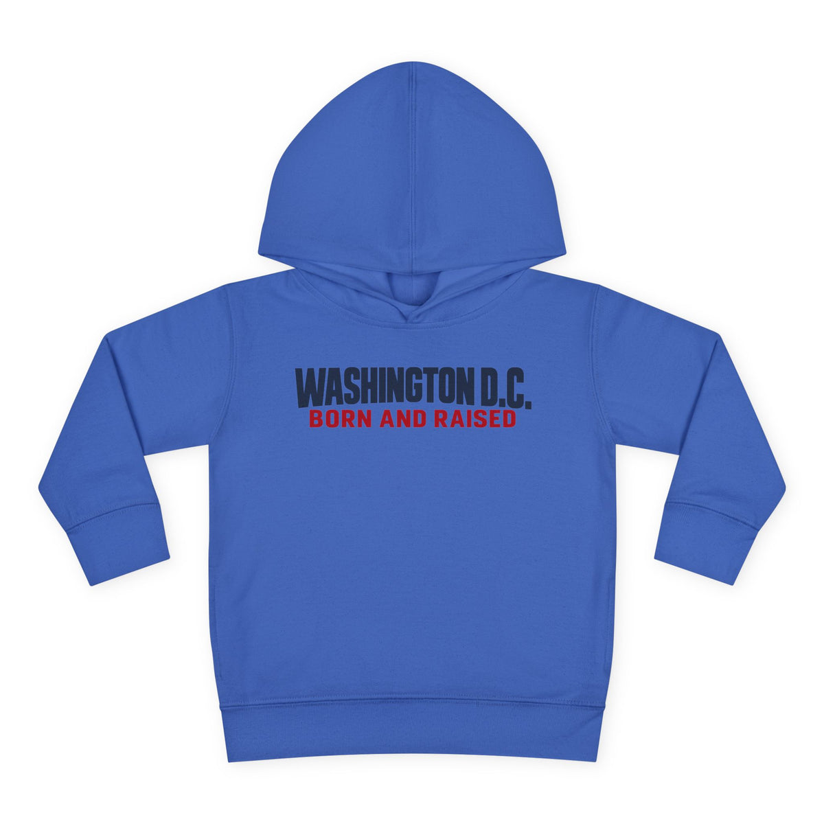 Washington DC Born and Raised Minimal Modern Unisex Toddler Pullover Fleece Hoodie
