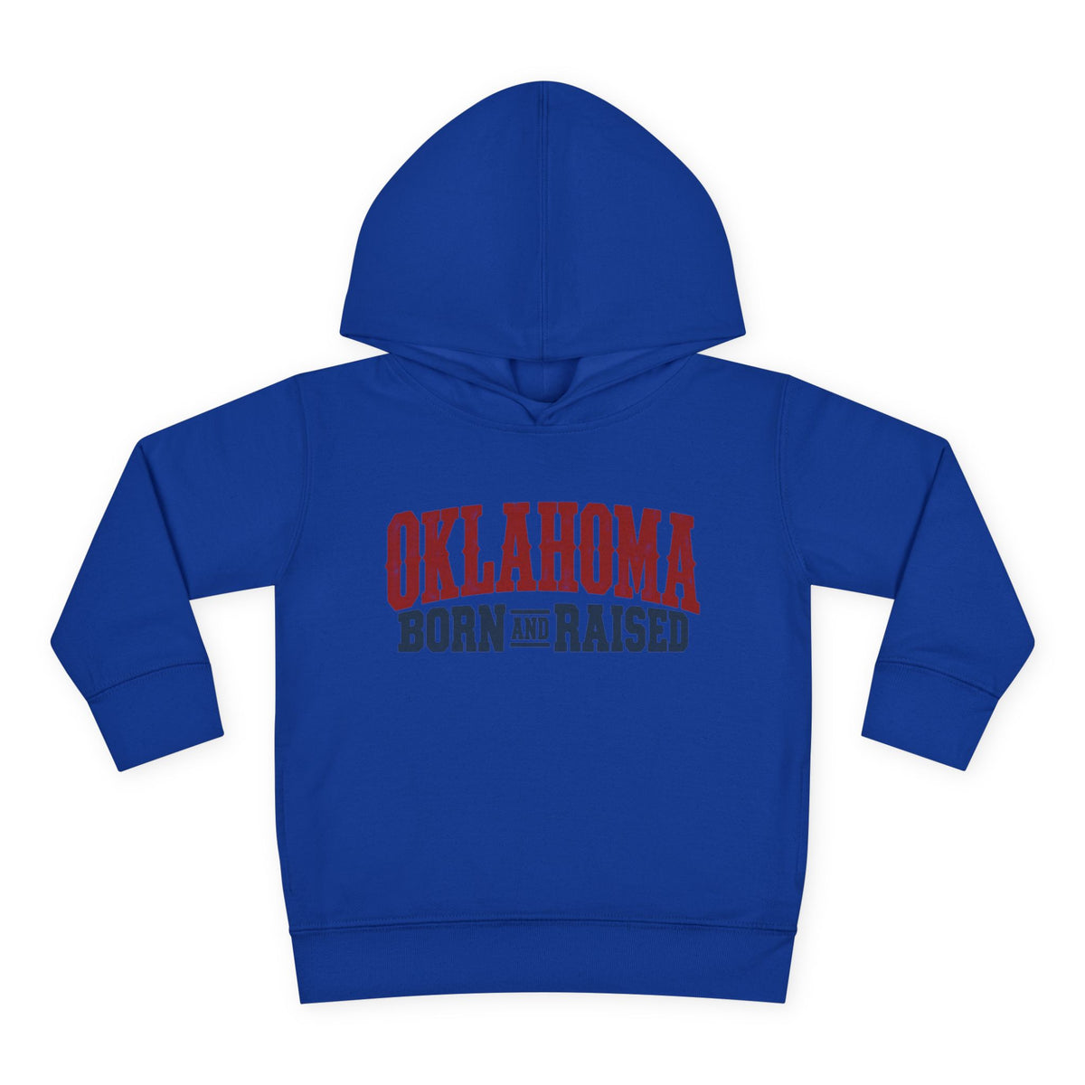 Oklahoma Born and Raised Classic Western Souvenir Unisex Toddler Pullover Fleece Hoodie