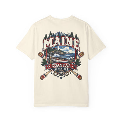 Maine Coastal Athletics Unisex Comfort Color 1717 Streetwear Graphic Tee