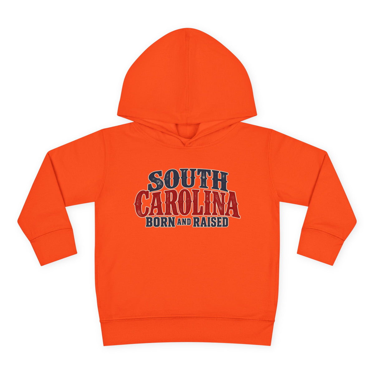 South Carolina Born and Raised Classic Southern Souvenir Unisex Toddler Pullover Fleece Hoodie