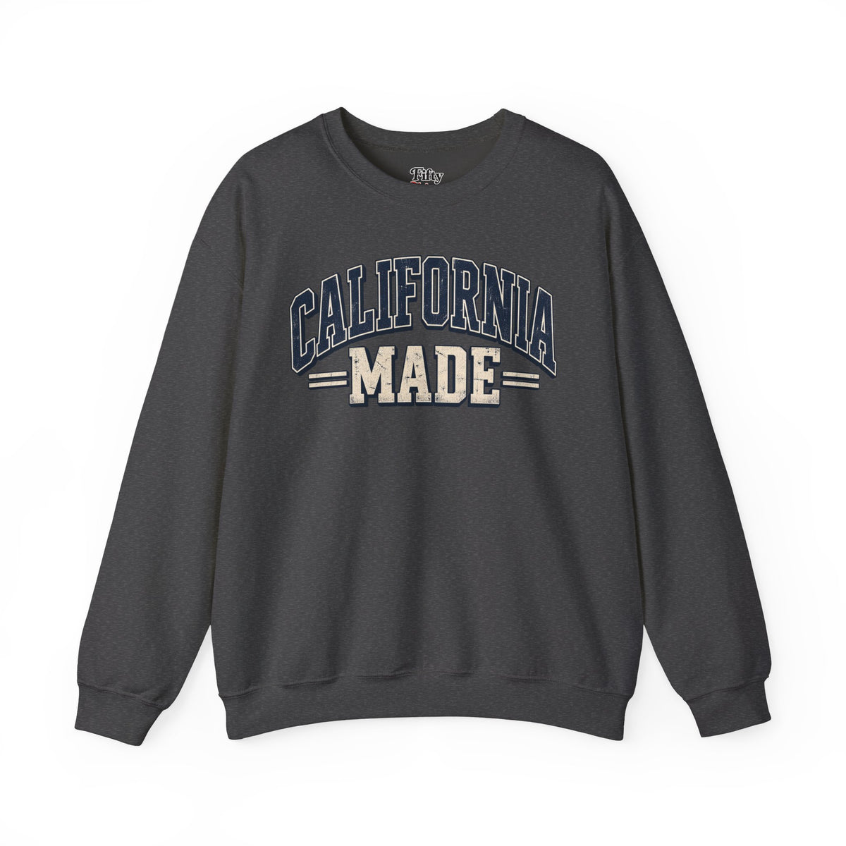 California Made Unisex Crewneck Sweatshirt State Name Graphic