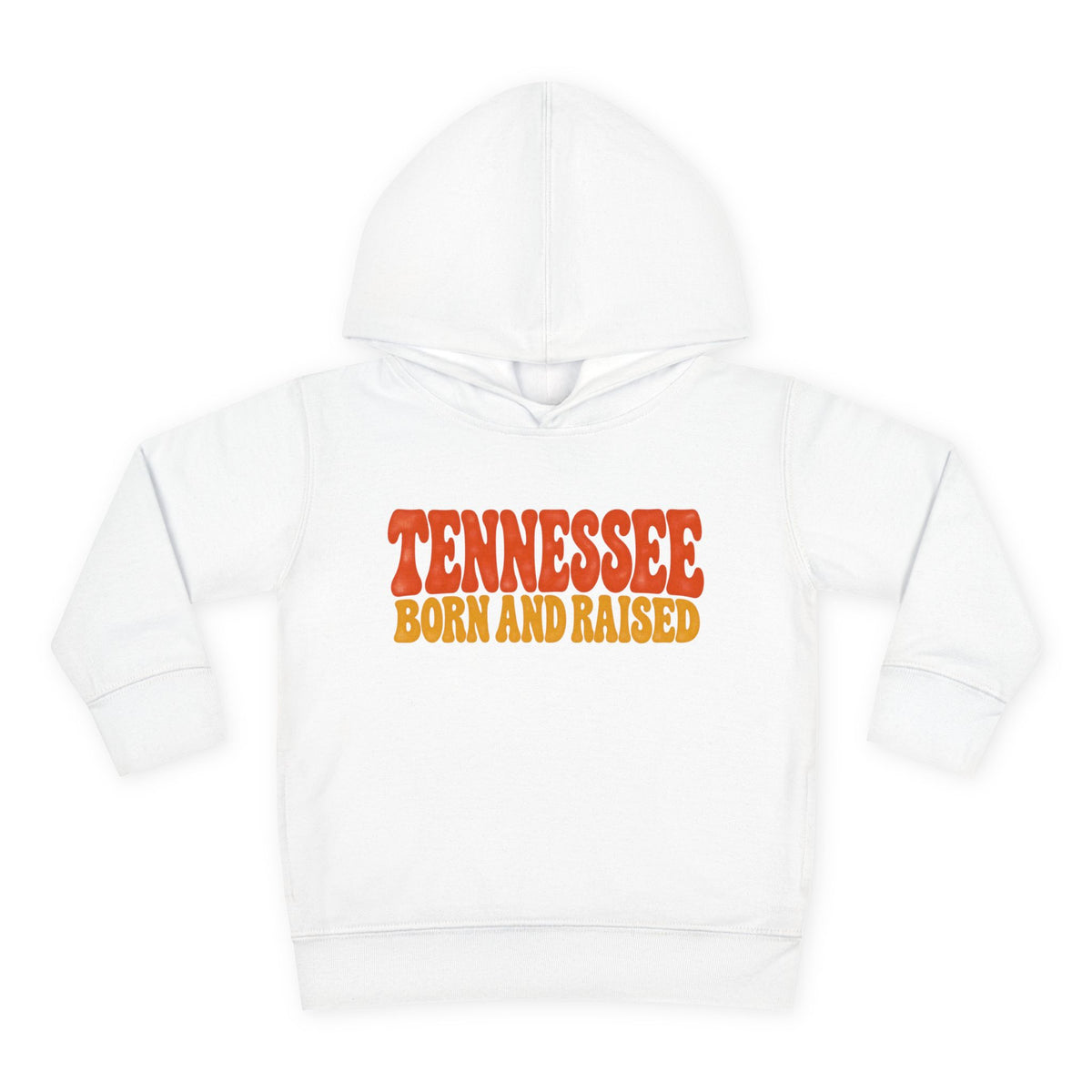 Tennessee Born and Raised Retro 1970s Unisex Toddler Pullover Fleece Hoodie