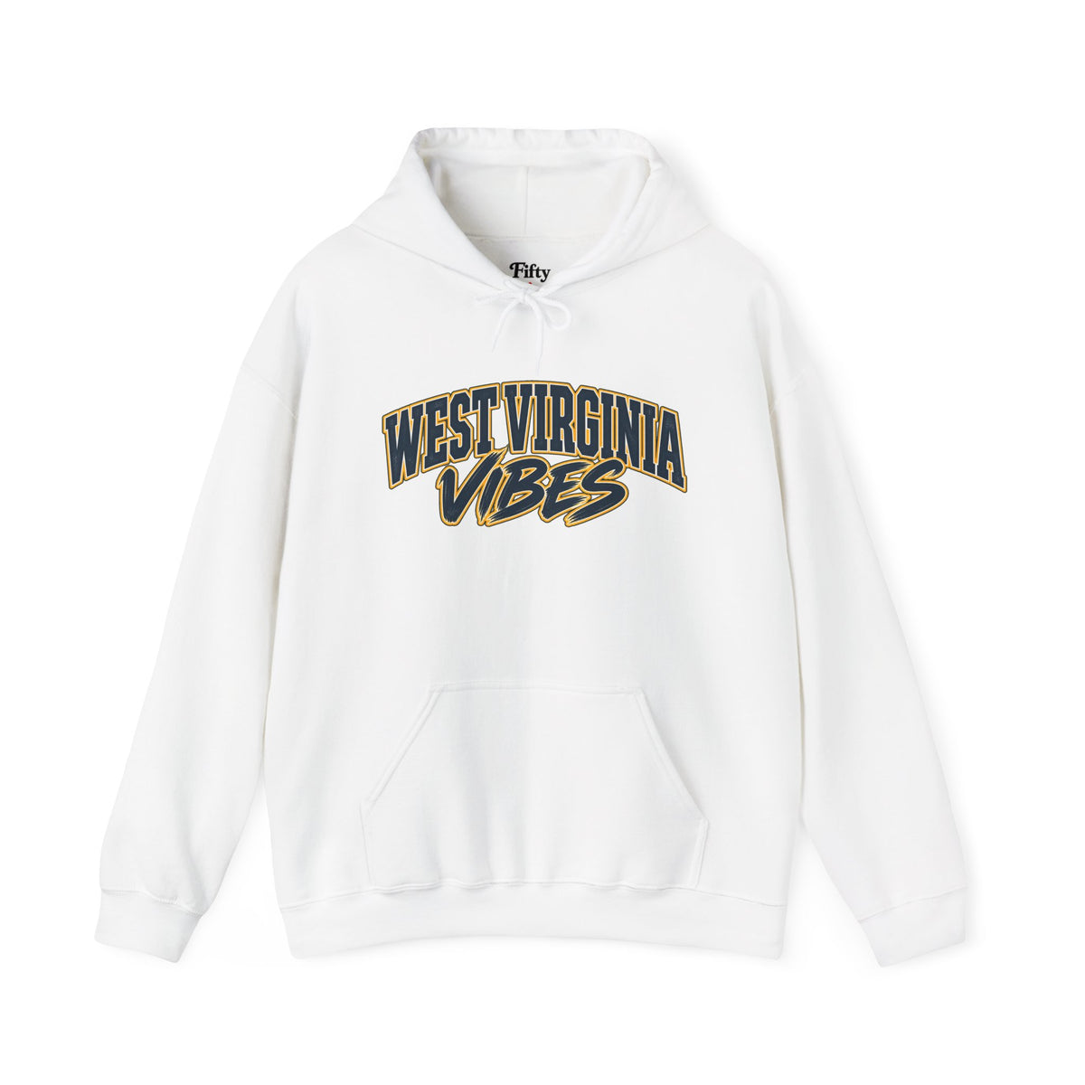 West Virginia Vibes Unisex Hoodie State Name Graphic