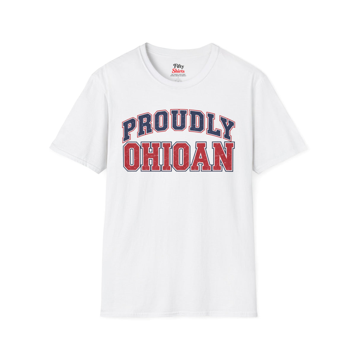 Proudly Ohioan Ohio Unisex Softstyle T Shirt State Name Graphic Tee